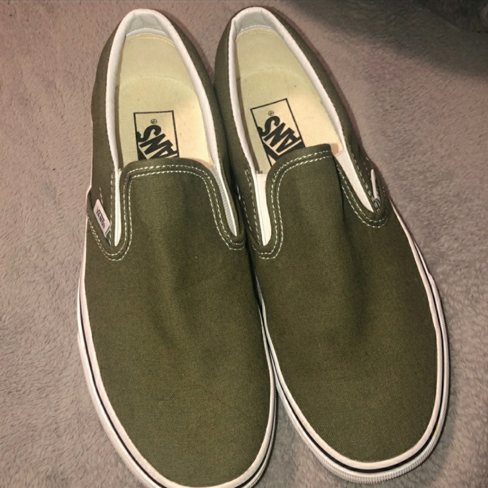 Women's olive vans